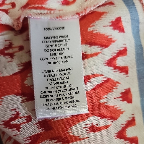 Beachlunchlounge Red and White Smocked Sleeveless Blouse - Picture 8 of 8